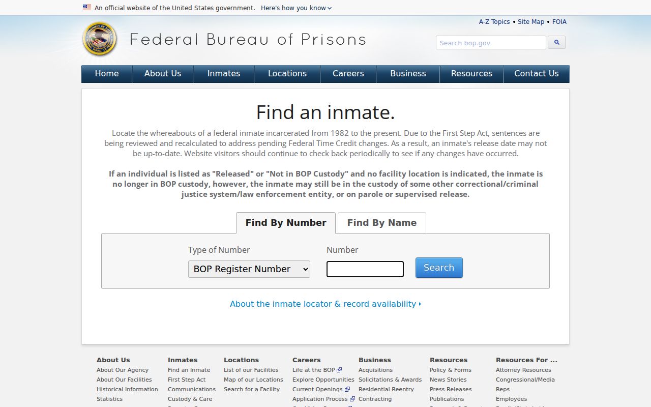 Reynoldsburg resident lookup federal custody locator boundary